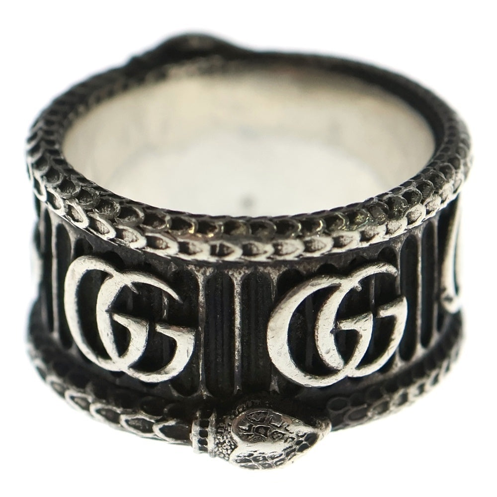 【新品磨き済】GUCCI GGマーモント ダブルG リング 16号 GUCCI(グッチ) GGマーモント ダブルGリング 指輪 シルバー 627753