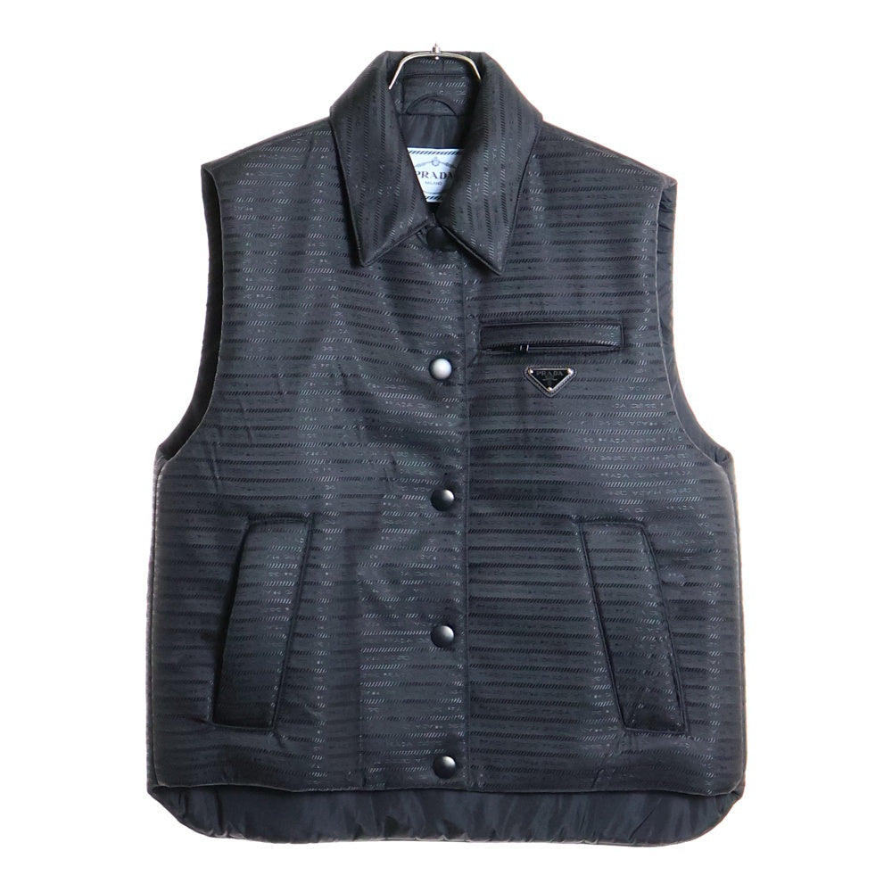 PRADA(プラダ) 三角ロゴプレート Re-Nylon ナイロン パデッド ベスト ブラック 291998