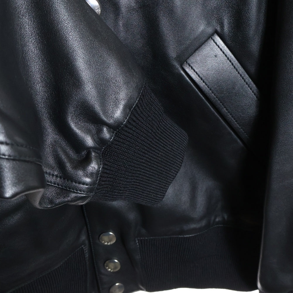 GIVENCHY(ジバンシィ) Leather Bomber Jacket スター レザーボンバージャケット ブラック BM000B6003