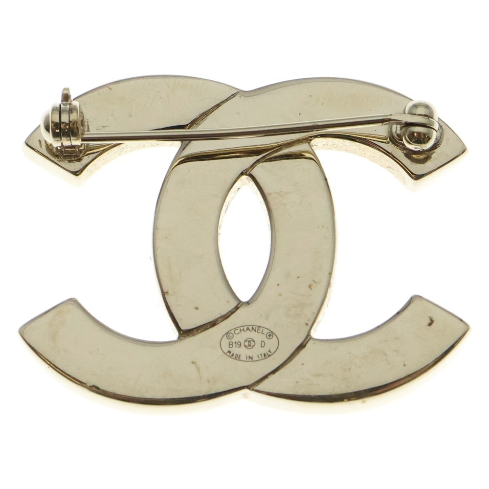 CHANEL(シャネル) ×PHARRELL WILLIAMS AB1375 ココマーク ラインストーン ブローチ ゴールド