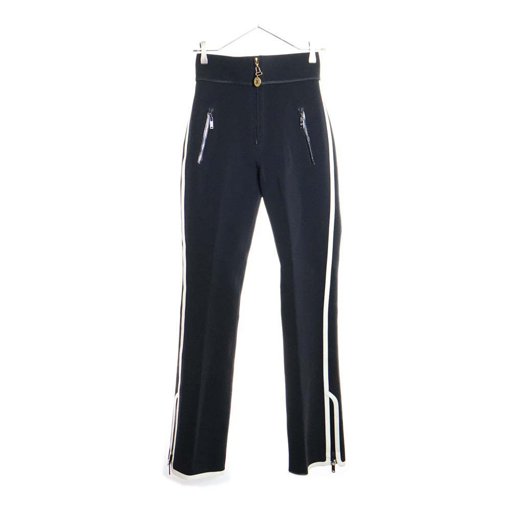 LOUIS VUITTON(ルイヴィトン) 22SS LVジップ ストレッチ ストレートパンツ ブラック RW221A G72 FMTR97 レディース