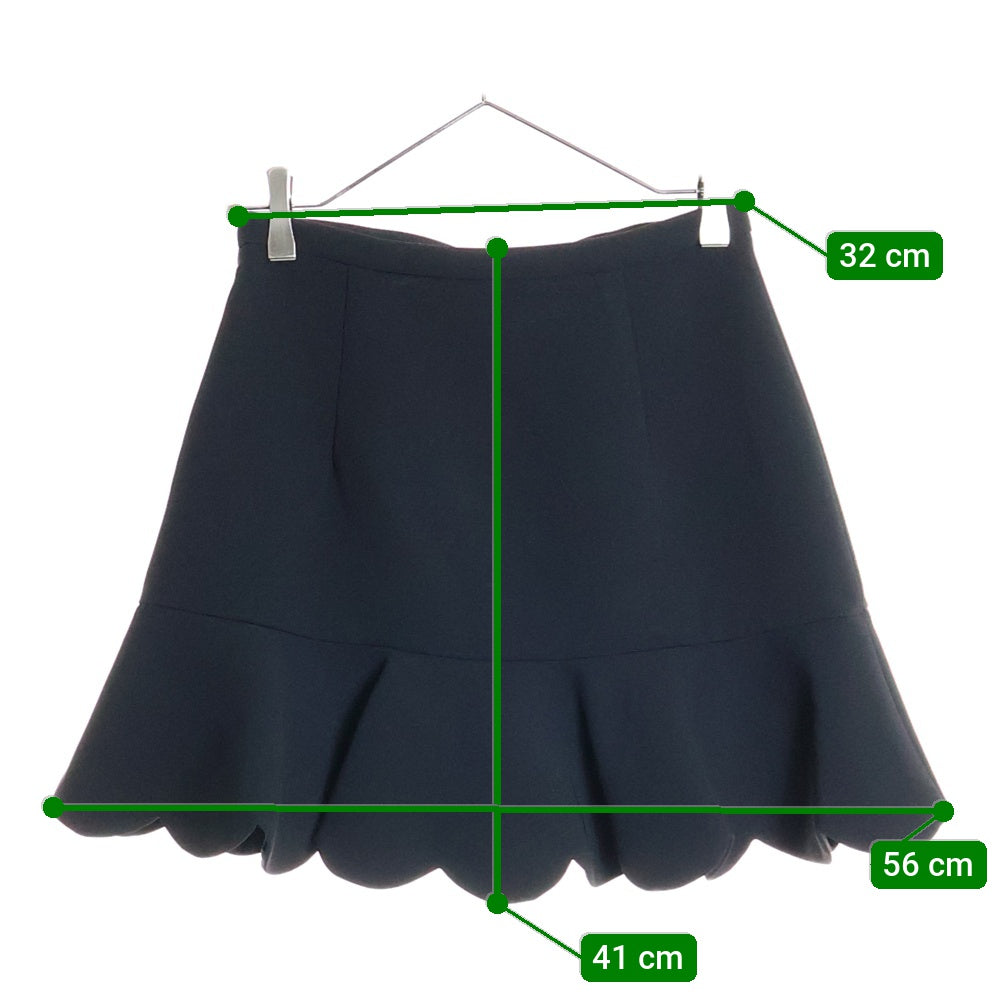 miumiu(ミュウミュウ) リボン装飾 マーメイドミニスカート ブラック レディース MG1424