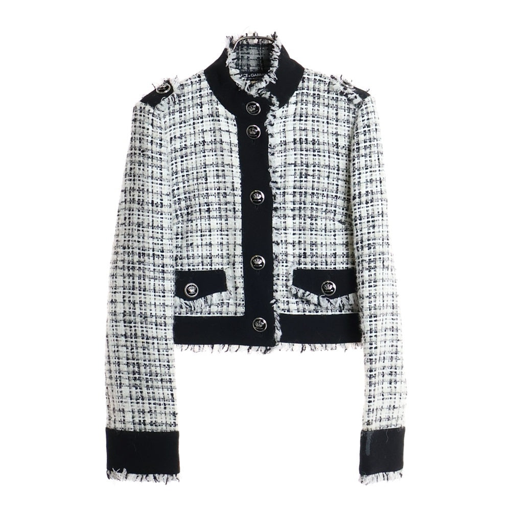 DOLCE & GABBANA(ドルチェアンドガッバーナ) メタルボタン ツイード