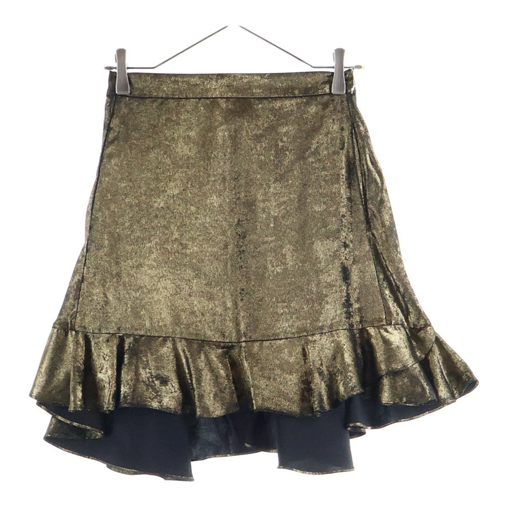 ZADIG&VOLTAIRE(ザディグエヴォルテール) イージーウエスト マーメイドミニスカート ゴールド レディース