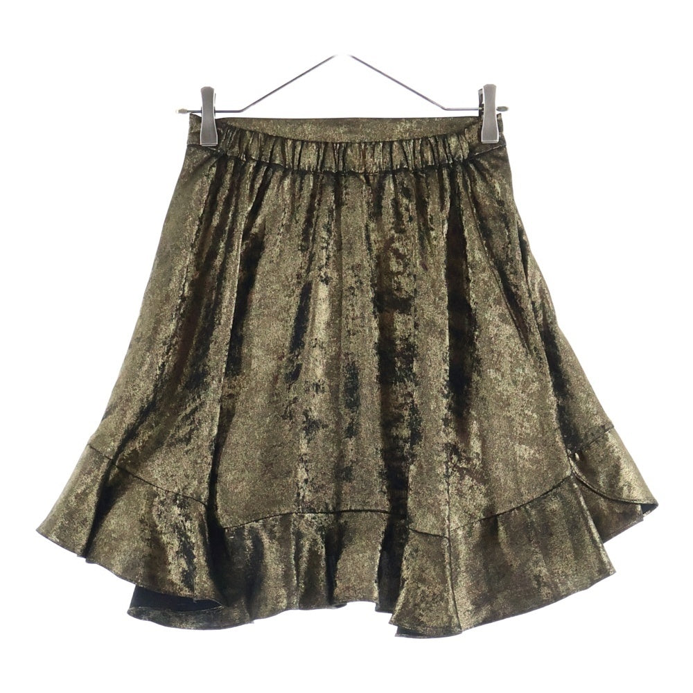 ZADIG&VOLTAIRE(ザディグエヴォルテール) イージーウエスト マーメイドミニスカート ゴールド レディース