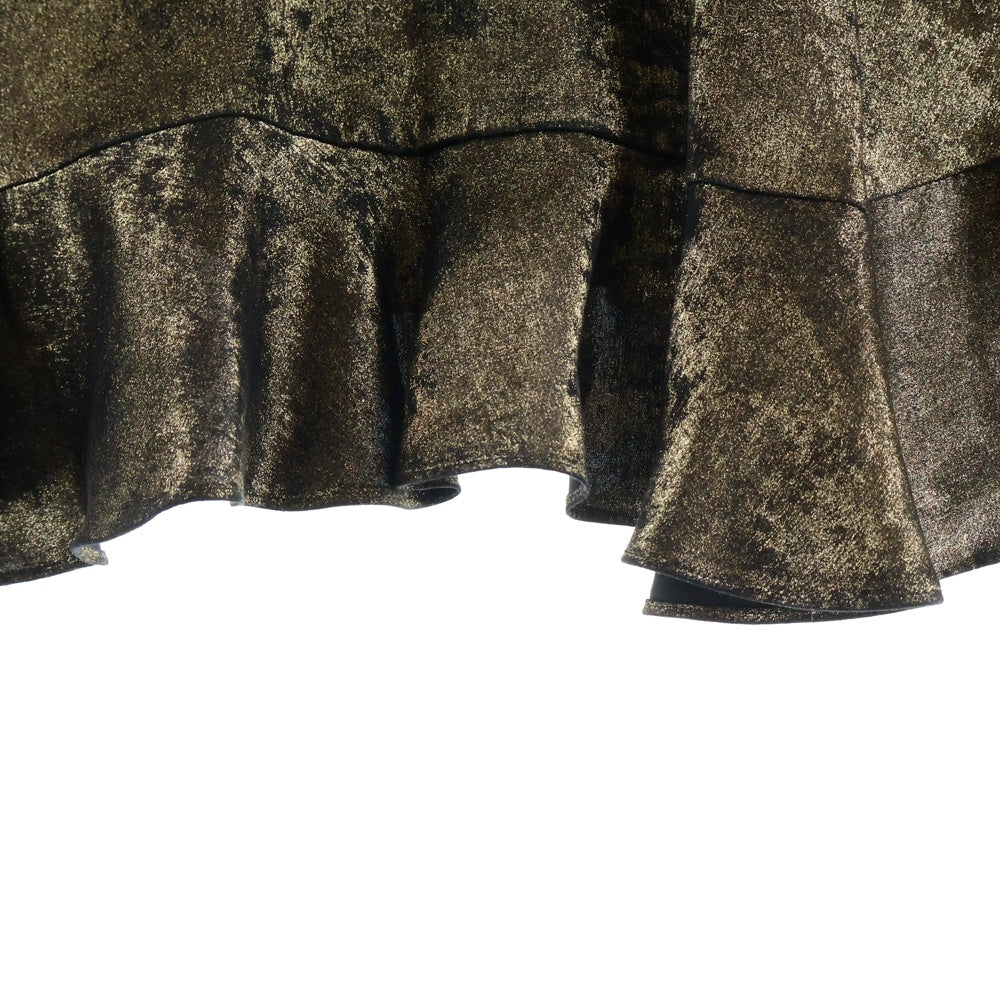 ZADIG&VOLTAIRE(ザディグエヴォルテール) イージーウエスト マーメイドミニスカート ゴールド レディース