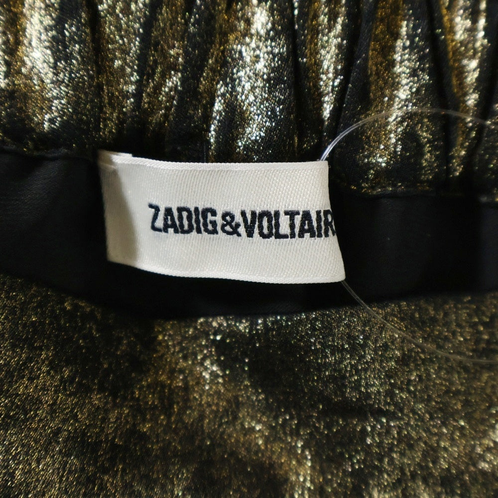 ZADIG&VOLTAIRE(ザディグエヴォルテール) イージーウエスト マーメイドミニスカート ゴールド レディース