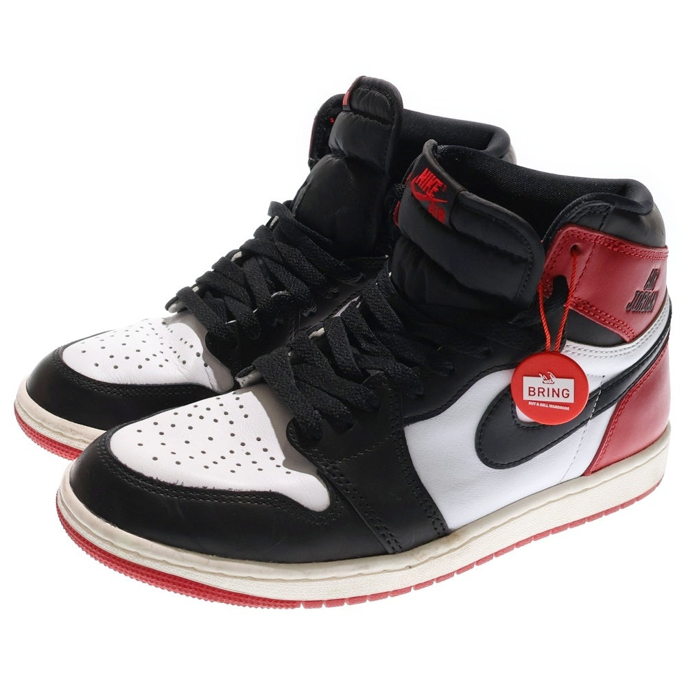 NIKE(ナイキ) Air Jordan 1 Retro High OG Black Toe Reimagined エアジョーダン1 レトロ OG ブラックトゥリイマジンド ハイカットスニーカー レッド US8.5/26.5cm DZ5485-106