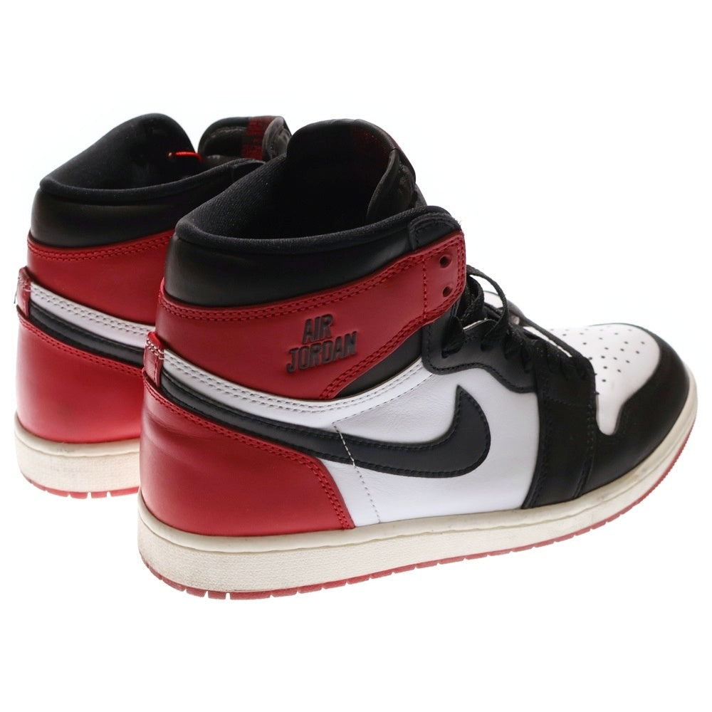 NIKE(ナイキ) Air Jordan 1 Retro High OG Black Toe Reimagined エアジョーダン1 レトロ OG ブラックトゥリイマジンド ハイカットスニーカー レッド US8.5/26.5cm DZ5485-106