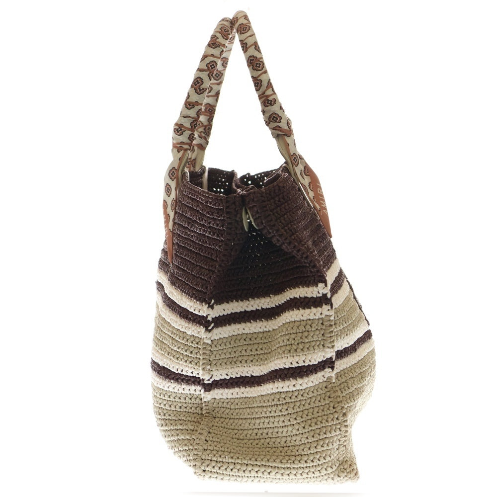 AMIRI(アミリ) スカーフ フロントロゴ トートバッグ サマーバッグ マルチカラー