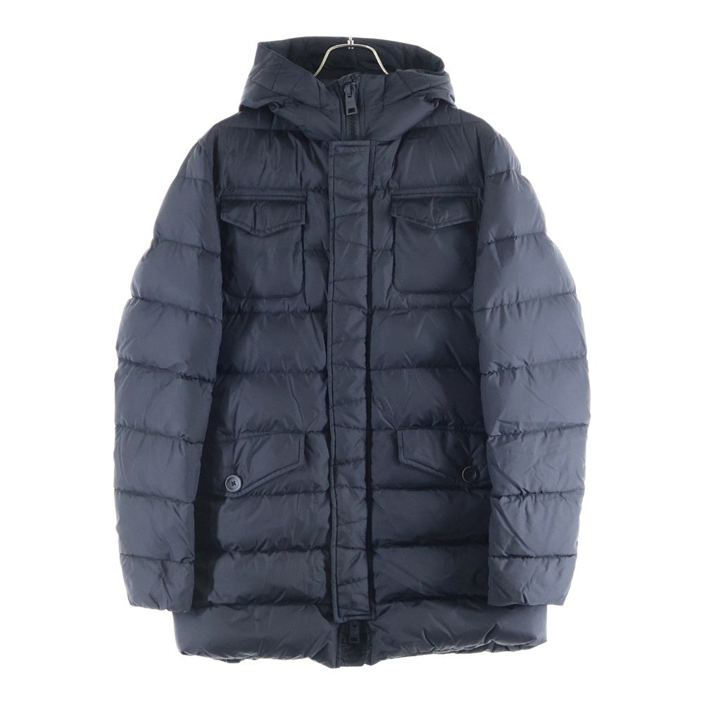 HERNO(ヘルノ) ダブルジップ フルスナップボタン ダウンコート ブラック 45008-39791-2