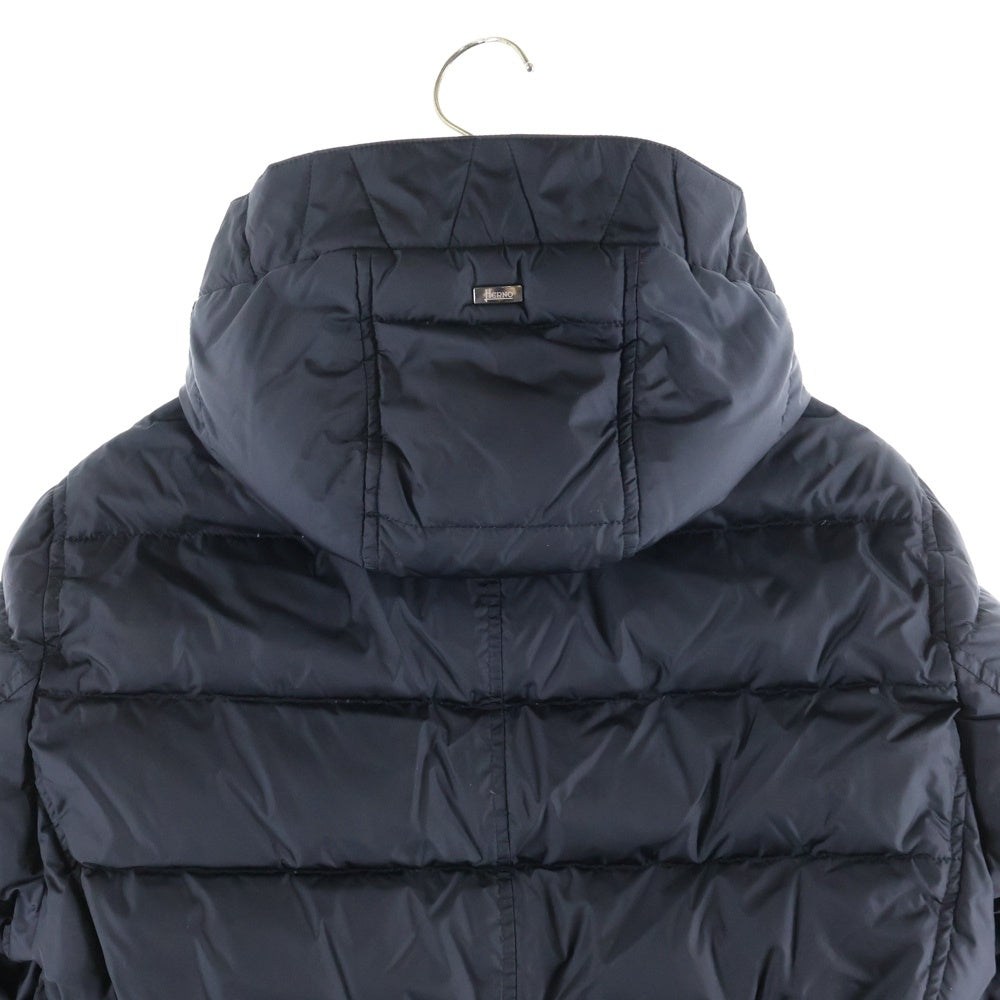 HERNO(ヘルノ) ダブルジップ フルスナップボタン ダウンコート ブラック 45008-39791-2