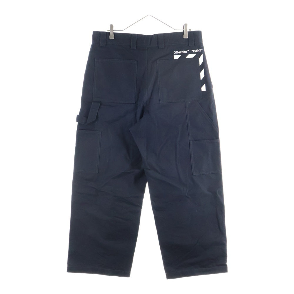 OFF-WHITE(オフホワイト) Pocket Carpenter Pants コットン カーペンターパンツ ブラック OMCA207C99FAB001