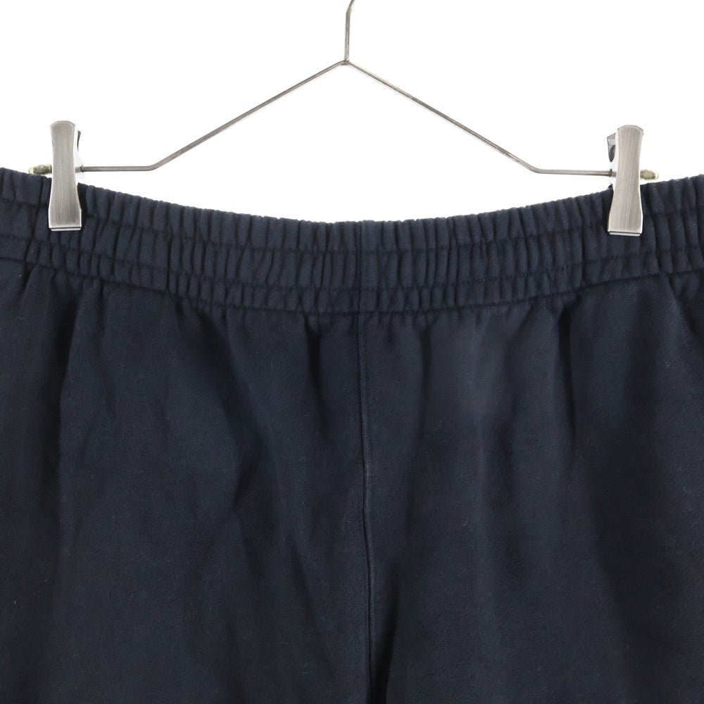 OFF-WHITE(オフホワイト) ラバーロゴプリント コットン スウェット ハーフパンツ ショーツ ブラック OMCI006S21FLE001