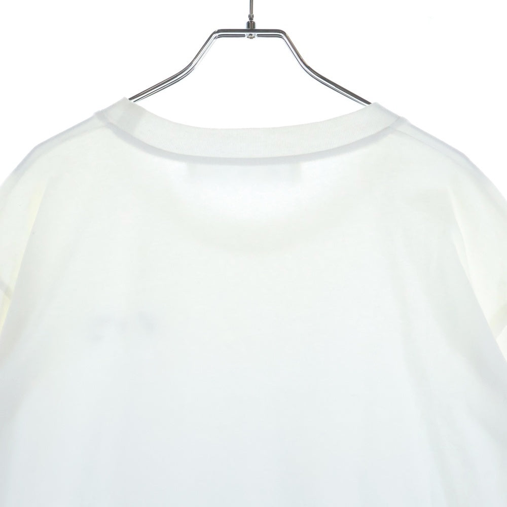 OFF-WHITE(オフホワイト) MARKER S/S SLIM TEE フロントラバーロゴプリント クルーネック 半袖Tシャツ ホワイト OMAA027S21JER003