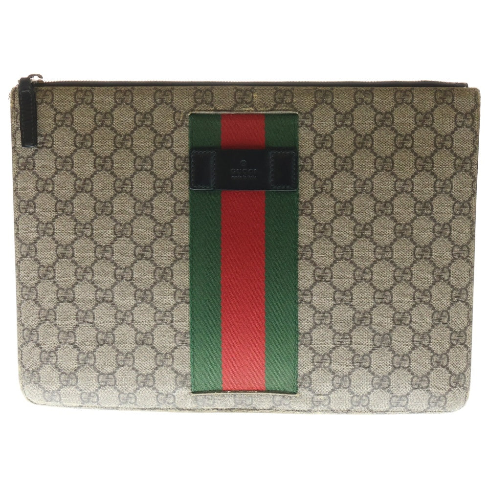 GUCCI(グッチ) GGスプリーム シェリーライン クラッチバッグ セカンド 