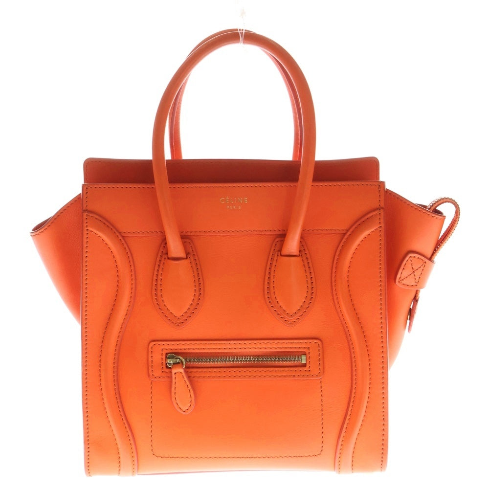 CELINE(セリーヌ) ラゲージ マイクロショッパー レザー ハンドバッグ