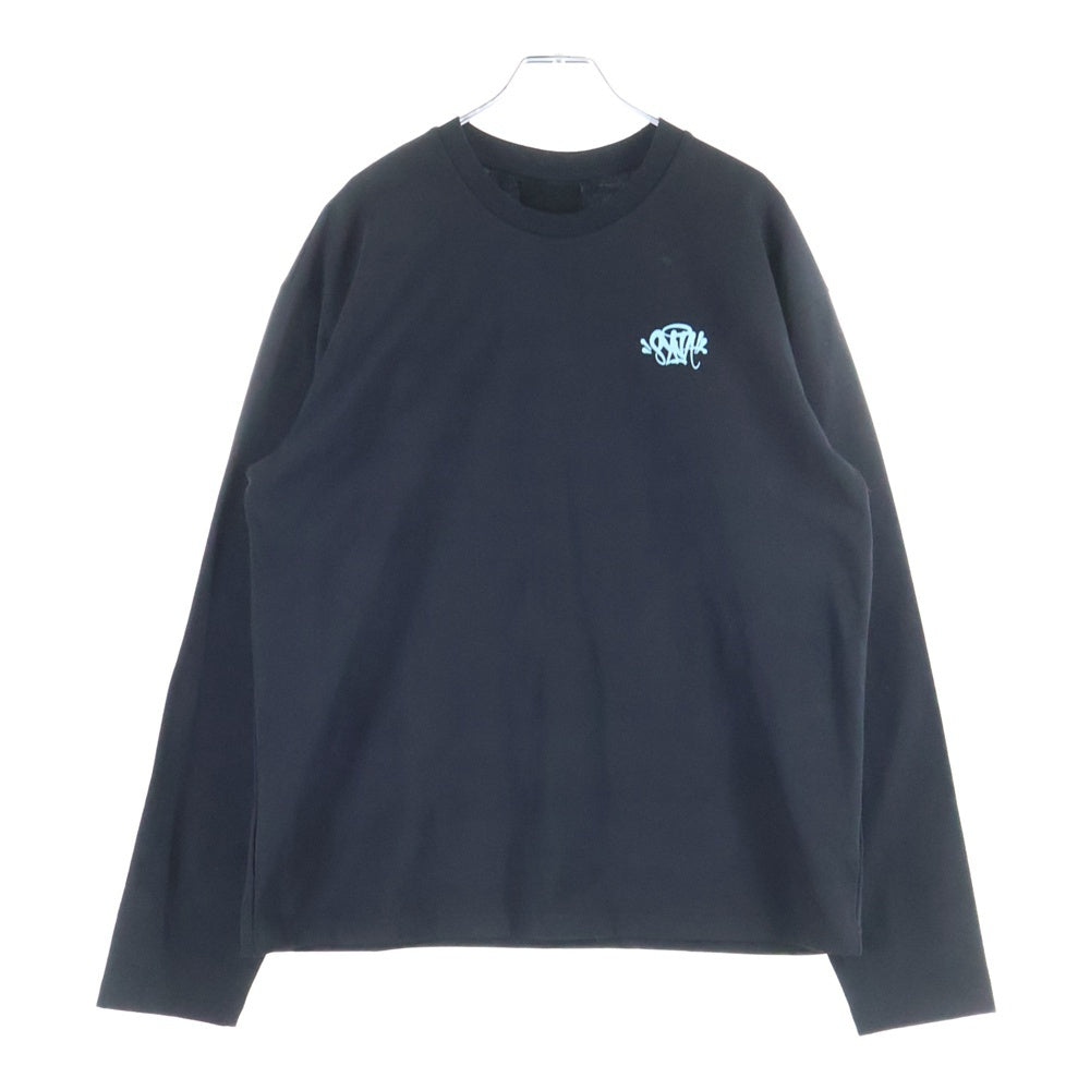 SYNA WORLD(シナ ワールド) 胸ロゴ バックプリント クルーネック長袖T 