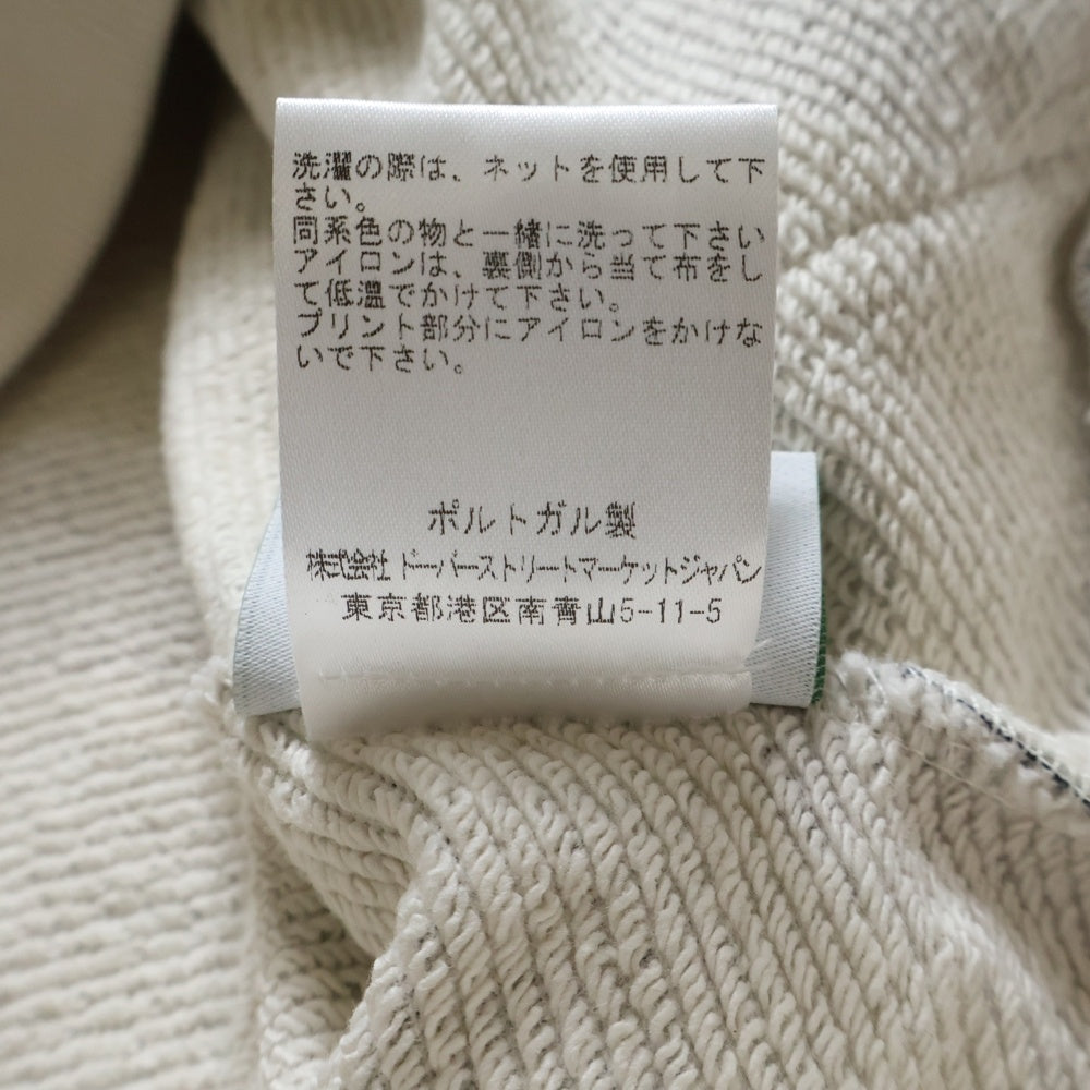 DENIM TEARS(デニムティアーズ) CAMO COTTON WREATH カモフラ 迷彩 ジップアップパーカー スウェットフーディー ホワイト