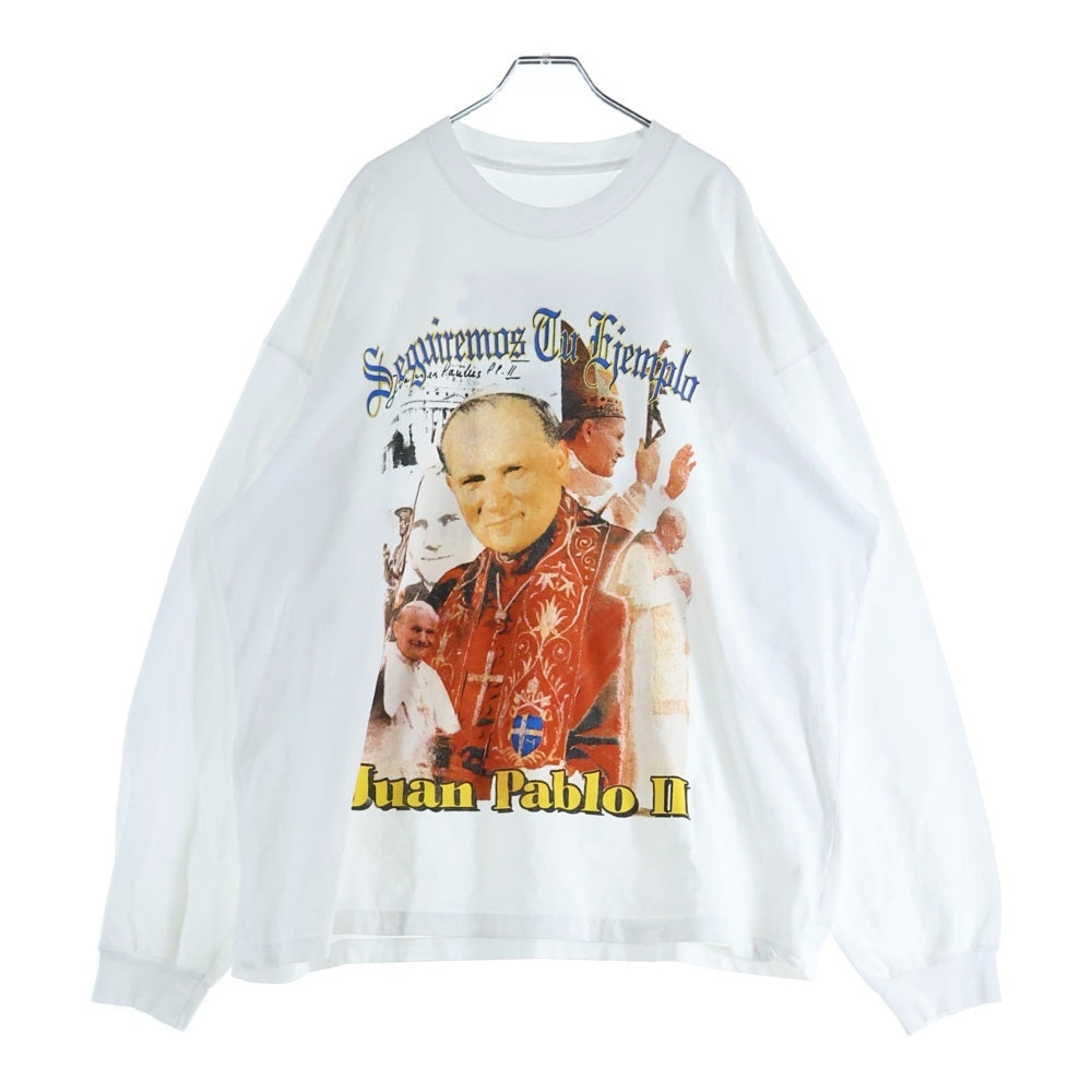 YZY White Lives Matter ロングTシャツ Size2 Ye着 YEEZY(イージー) White Lives Matter Longsleeve Tee 両面プリント