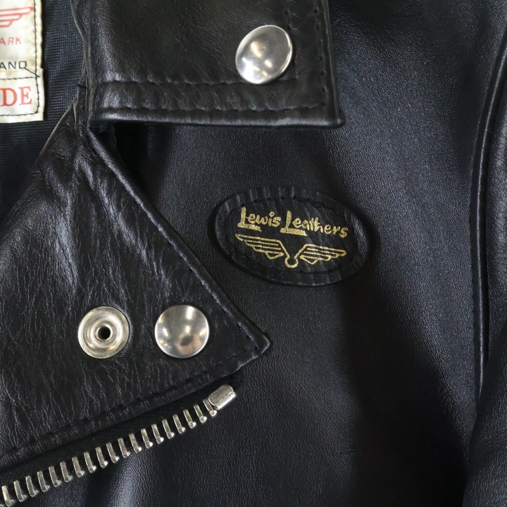 Lewis Leathers(ルイスレザー) 441T CYCLONE TIGHT FIT サイクロン タイトフィット ホースハイド ダブルライダース レザージャケット ブラック