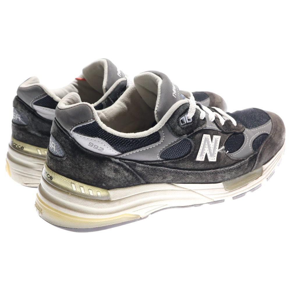 New Balance(ニューバランス) M992EB スエード ローカットスニーカー ブラック