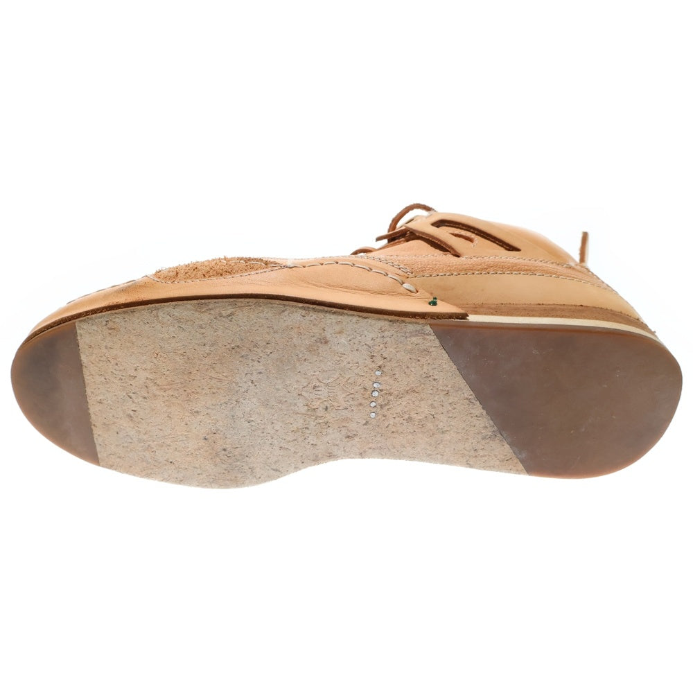 Hender Scheme(エンダースキーマ) mip-10 MANUAL INDUSTRIAL PRODUCT レザー ハイカットスニーカー ベージュ