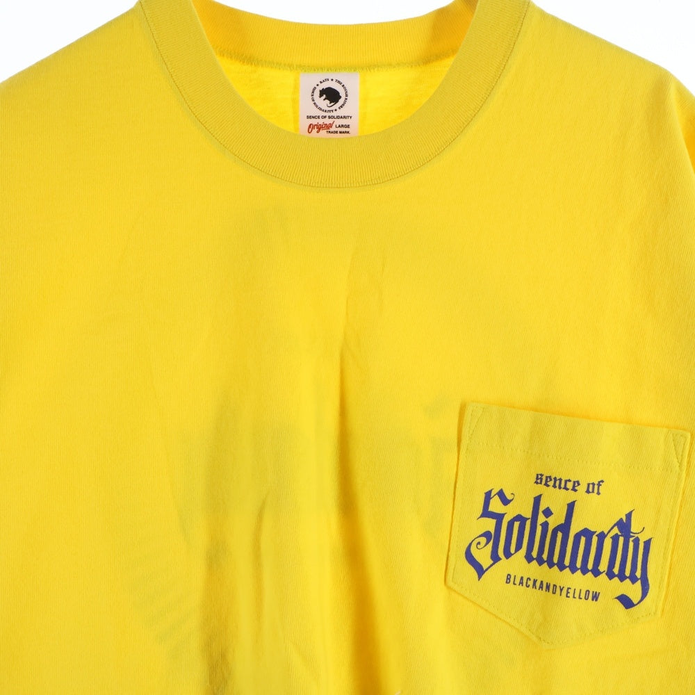 RATS(ラッツ) SOLIDARITY POCKET S/S TEE クルーネック 半袖Tシャツ イエロー