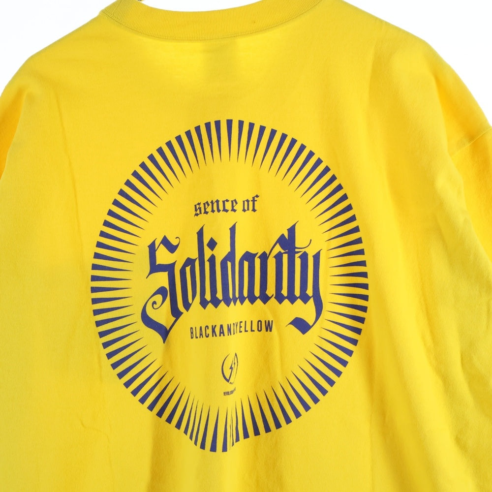 RATS(ラッツ) SOLIDARITY POCKET S/S TEE クルーネック 半袖Tシャツ イエロー