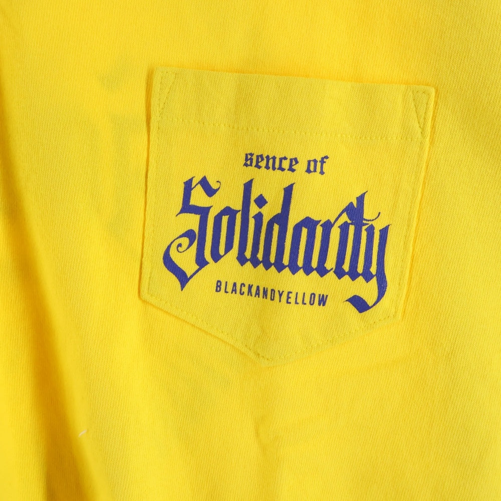 RATS(ラッツ) SOLIDARITY POCKET S/S TEE クルーネック 半袖Tシャツ イエロー