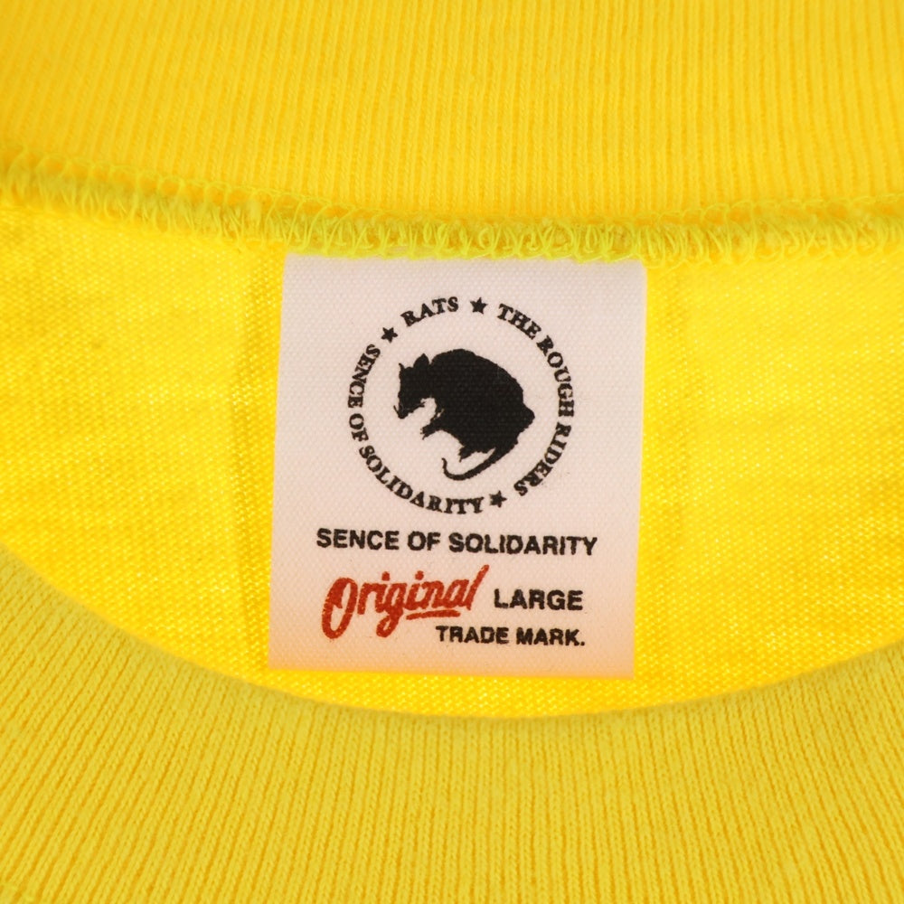 RATS(ラッツ) SOLIDARITY POCKET S/S TEE クルーネック 半袖Tシャツ イエロー