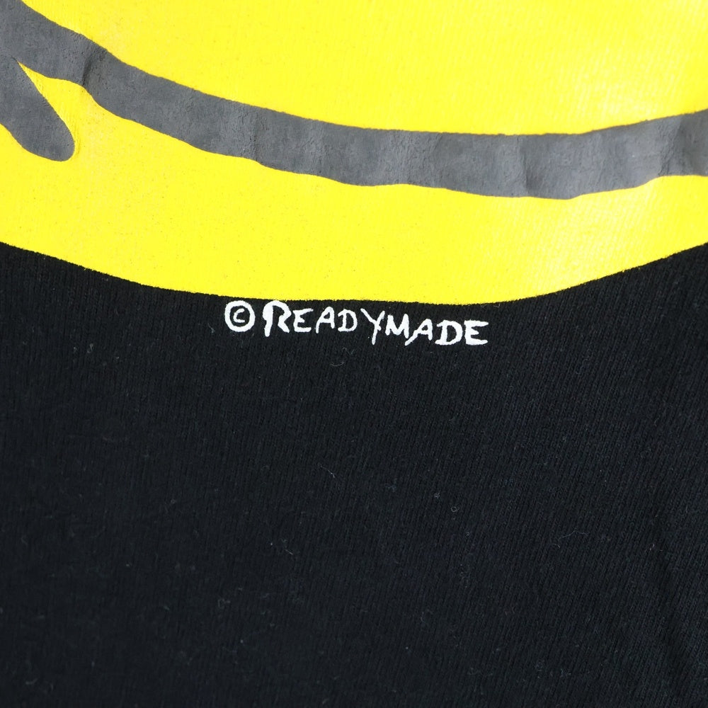 READY MADE(レディメイド) COLLAPSED FACE TEE クルーネック 半袖Tシャツ ブラック RE-CO-BK-00-00-143