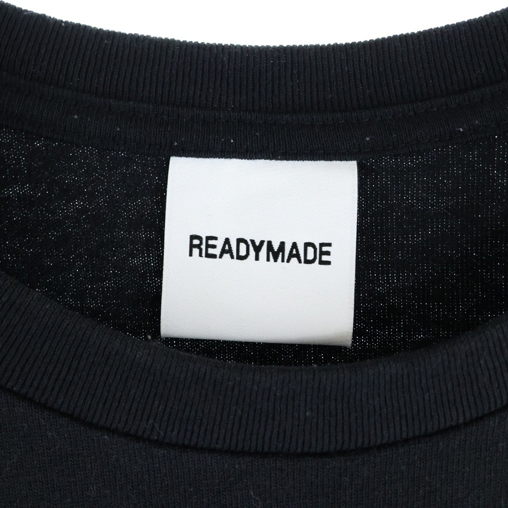 READY MADE(レディメイド) COLLAPSED FACE TEE クルーネック 半袖Tシャツ ブラック RE-CO-BK-00-00-143