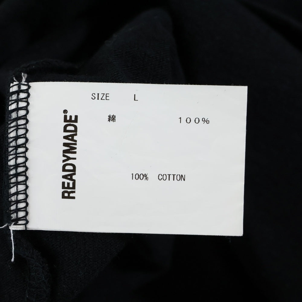 READY MADE(レディメイド) COLLAPSED FACE TEE クルーネック 半袖Tシャツ ブラック RE-CO-BK-00-00-143