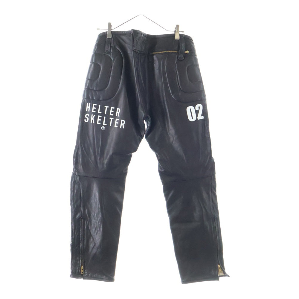NO BRAND(ノーブランド) RIDING EQUIPMENT RESEARCH LANCER Horse Leather Pants ライディングクイップメントリサーチ ホースレザー パンツ ブラック RER-102