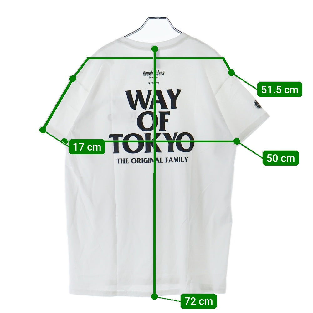 RATS(ラッツ) Rough Riders WAY OF TOKYO S/S TEE クルーネック 半袖Tシャツ ホワイト