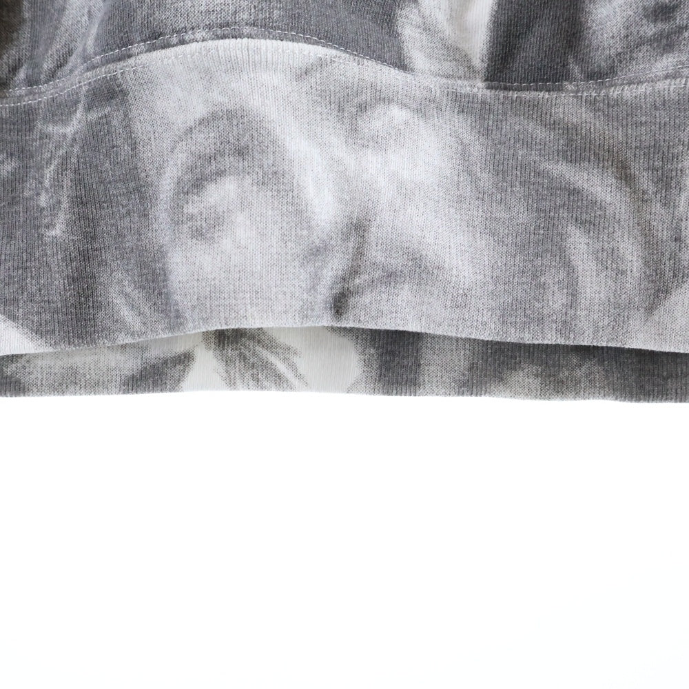 SUPREME(シュプリーム) 18AW Jesus and Mary Hooded Sweatshirt 総柄 ジーザスアンドマリア プルオーバースウェットパーカー グレー/ホワイト