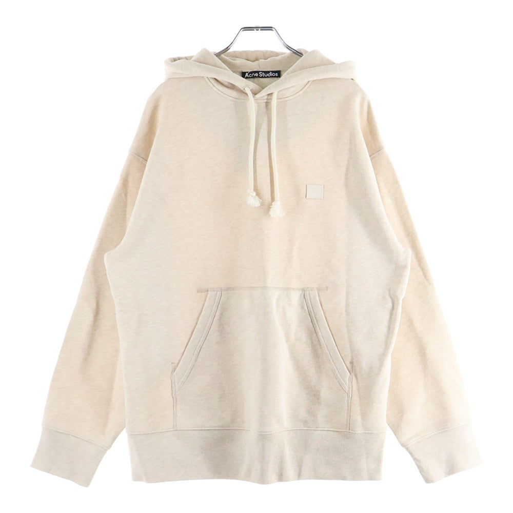 ACNE(アクネ) フェイス ロゴ パッチ プルオーバーパーカー 長袖 フーディー アイボリー FA-UX-SWEA000078