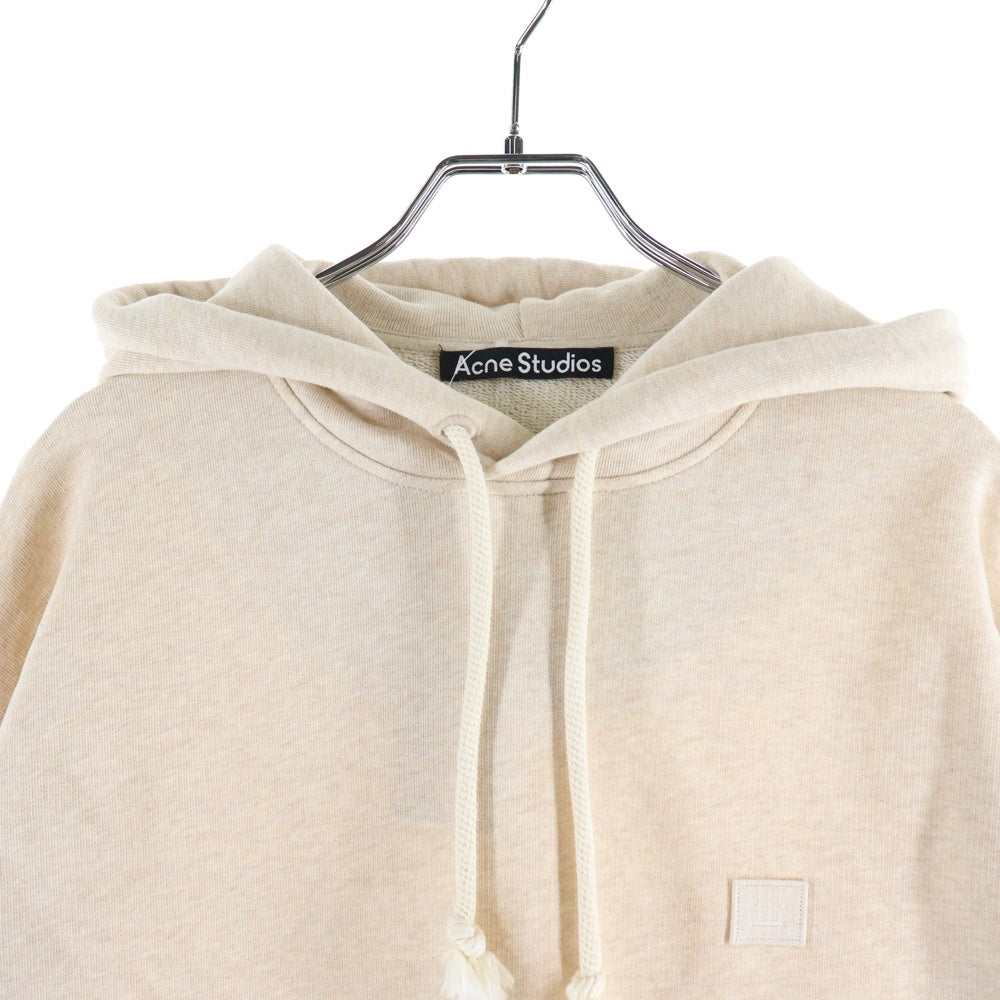 ACNE(アクネ) フェイス ロゴ パッチ プルオーバーパーカー 長袖 フーディー アイボリー FA-UX-SWEA000078