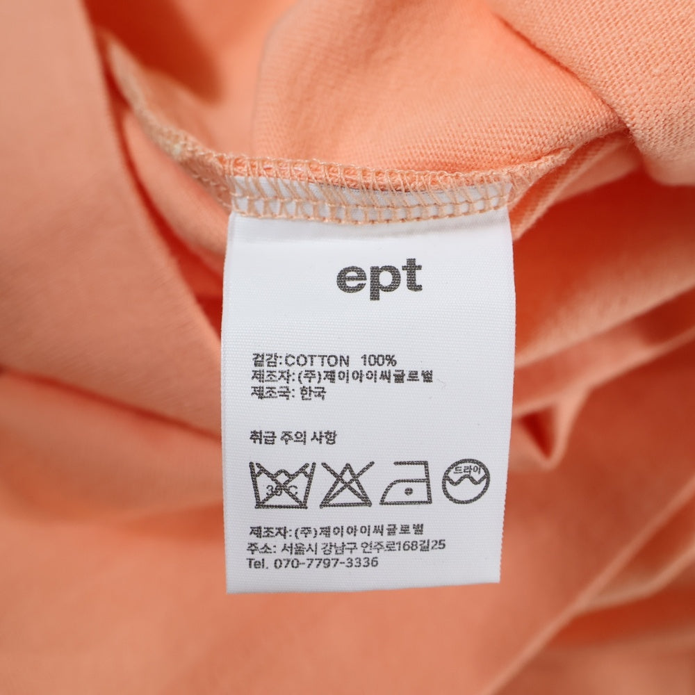NO BRAND(ノーブランド) EPT NIBBLE SURF LONGSLEEVE 長袖 クルーネック カットソー ロンT オレンジ レディース