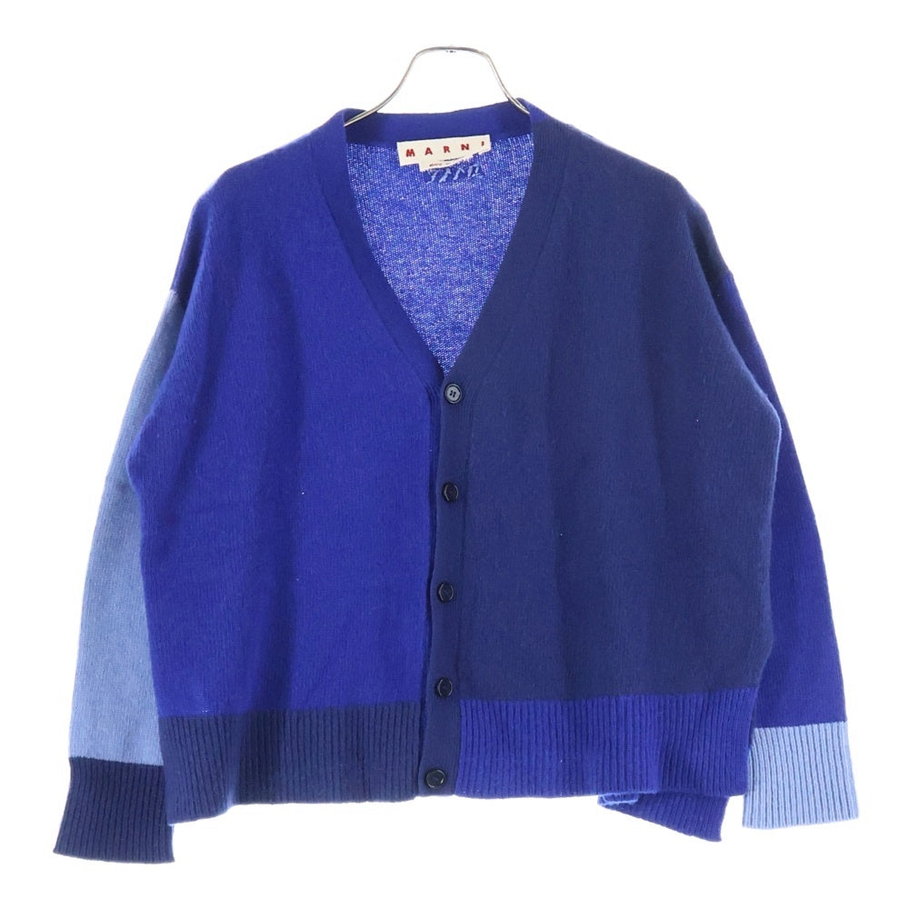 MARNI(マルニ) 24SS カラーブロック ニット カーディガン レディース ブルー CDMD0336Q0
