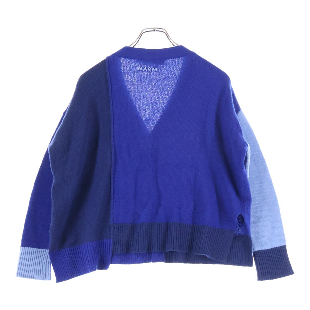 MARNI(マルニ) 24SS カラーブロック ニット カーディガン レディース ブルー CDMD0336Q0