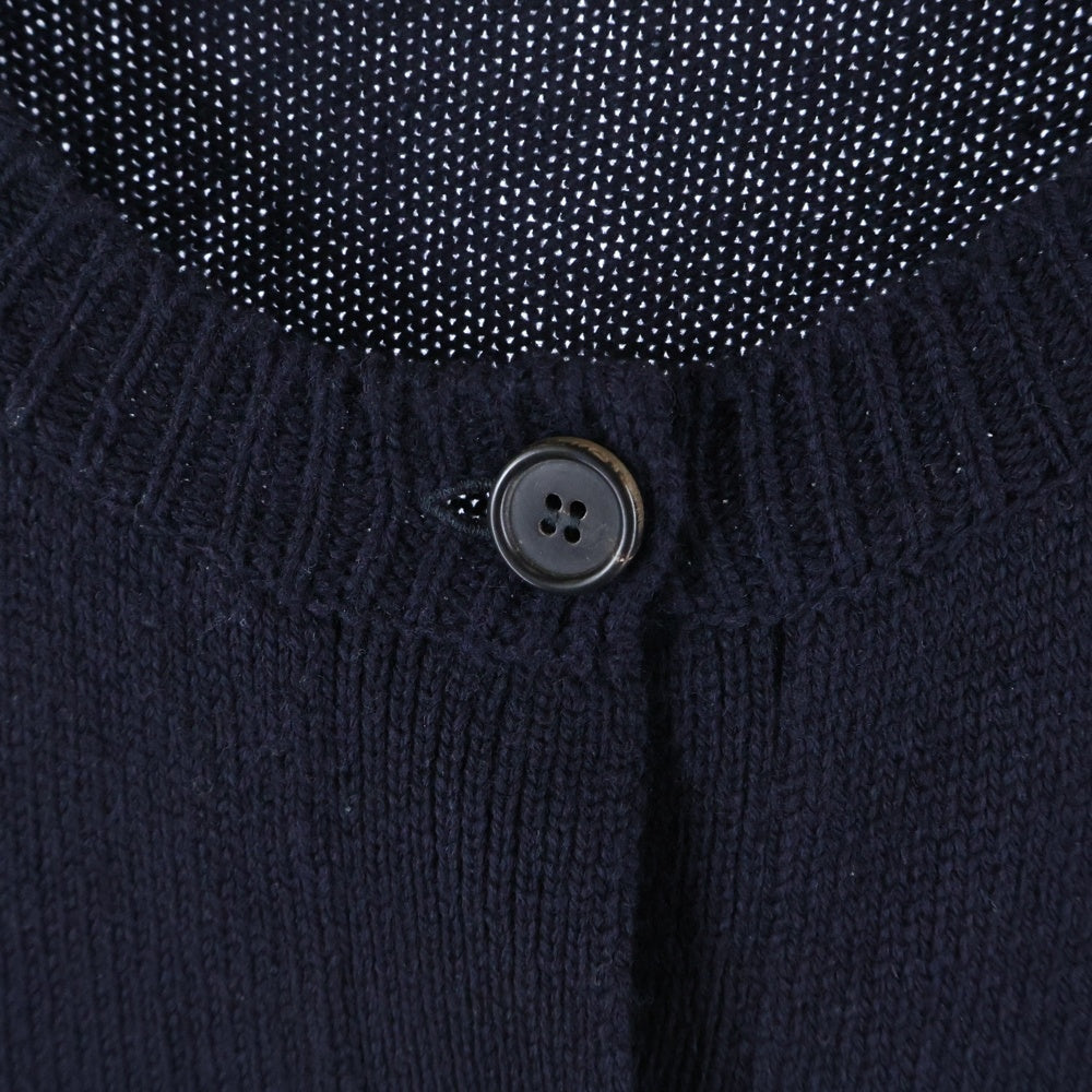 MARNI(マルニ) 24AW バックロゴ ボクシーフィットカーディガン レディース ネイビー CDMD0309Q1