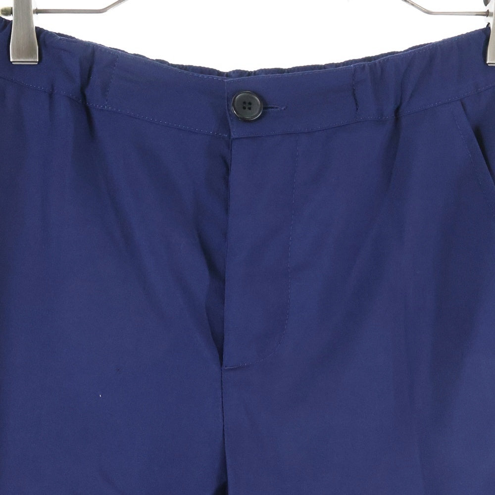 MARNI(マルニ) 24AW ウールトロピカルシャーリングテーパードパンツ ボタンフライ ウール レディース ネイビー PAMA0482UD