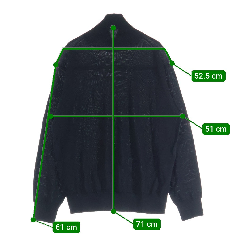 nano universe(ナノユニバース) 毛玉レスニット ファインゲージ タートルネック ウールニット ブラック 668-4222226