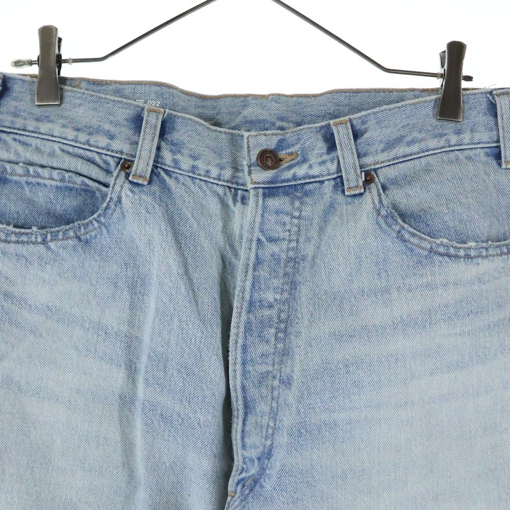 CELINE(セリーヌ) ダメージ加工 ワイドシルエット デニムパンツ インディゴ N946 629V 08ZY