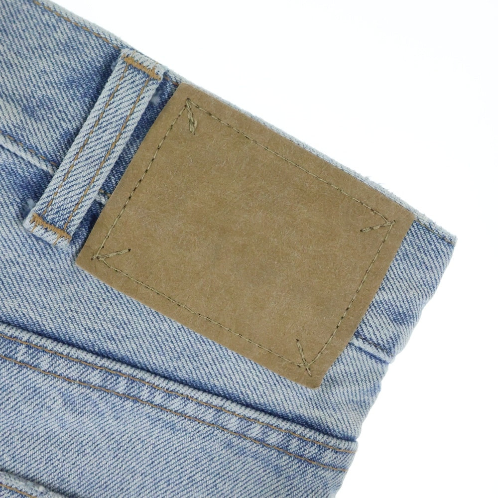 CELINE(セリーヌ) ダメージ加工 ワイドシルエット デニムパンツ インディゴ N946 629V 08ZY