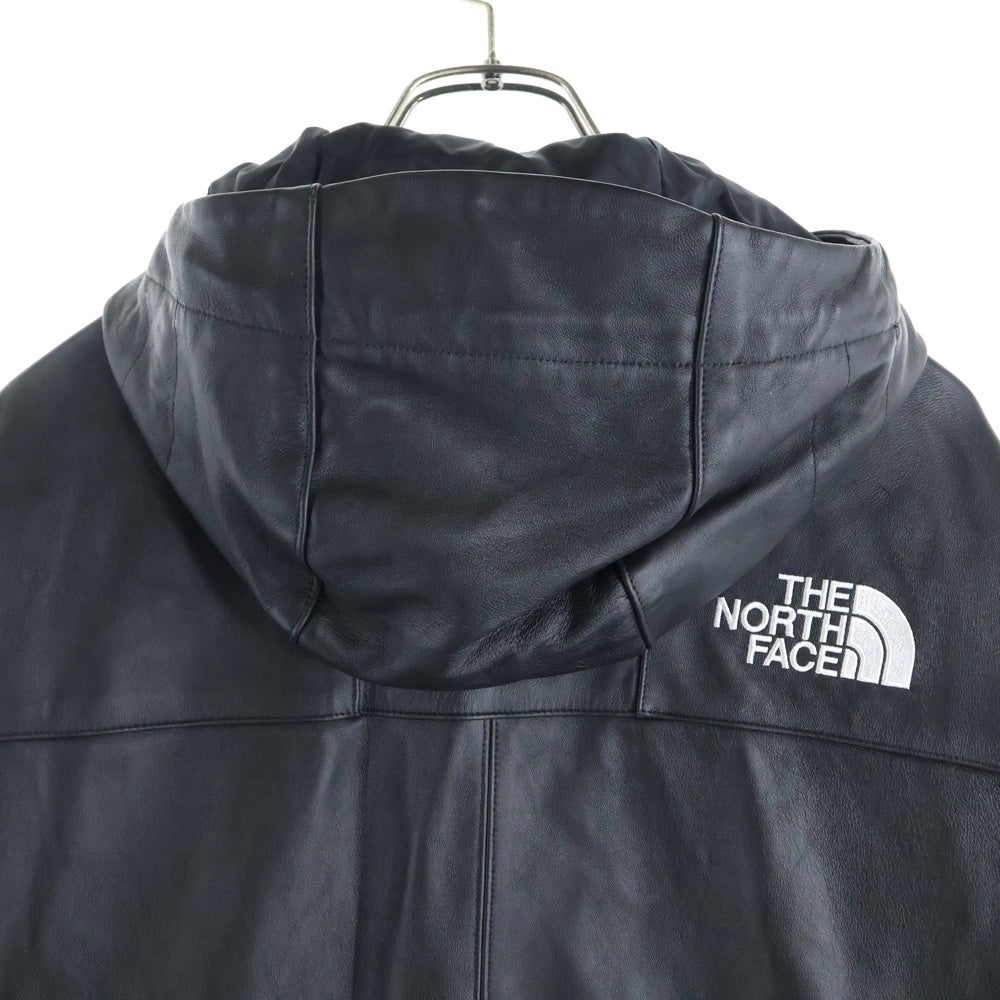 SUPREME(シュプリーム) 18AW ×THE NORTH FACE Leather Mountain Jacket ザノースフェイス レザーマウンテンジャケット ブラック NF0A3VJ8