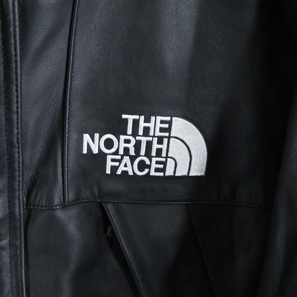 SUPREME(シュプリーム) 18AW ×THE NORTH FACE Leather Mountain Jacket ザノースフェイス レザーマウンテンジャケット ブラック NF0A3VJ8