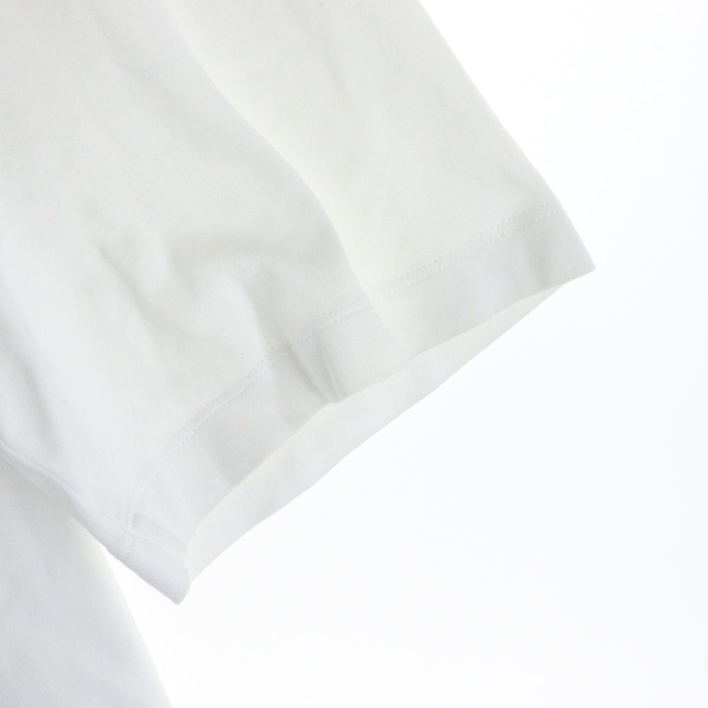 PRADA(プラダ) フロントトライアングルロゴプレート クルーネック 半袖Tシャツ ホワイト UJN861 S232 240